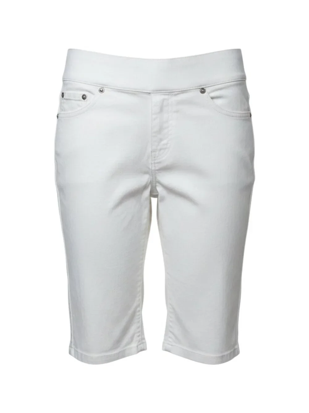Simply Vera Vera Wang Women's Simply Vera White Bermuda Shorts M - Picture 1 of 12